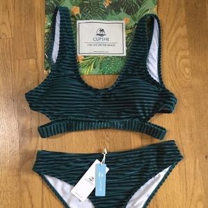 NWT Velvet Ribbed Bikini